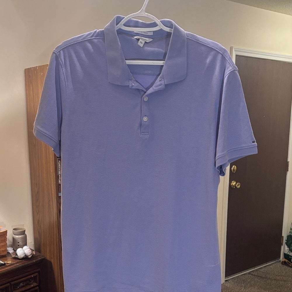Calvin Klein Liquid Touch Light Purple Golf Polo
